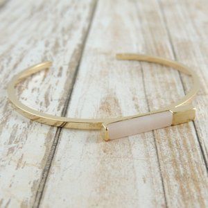 Dainty Stone Jazz Cuff Bracelet